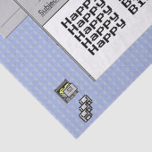 Happy Birthday Custom Windows 95 Computer Theme Tissuepapier (Detail)