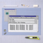 Happy Birthday Custom Windows 95 Computer Theme Tissuepapier (Craft)