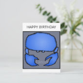 Happy Birthday Custom Zodiac Signs Cancer Briefkaa Briefkaart (Staand voorkant)