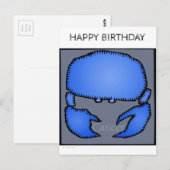 Happy Birthday Custom Zodiac Signs Cancer Briefkaa Briefkaart (Voorkant / Achterkant)