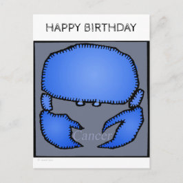 Happy Birthday Custom Zodiac Signs Cancer Briefkaa Briefkaart