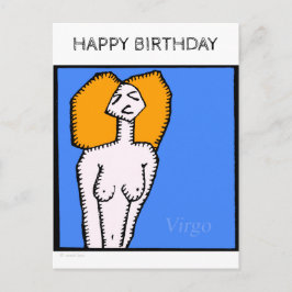 Happy Birthday Custom Zodiac Signs Virgo Briefkaar Briefkaart