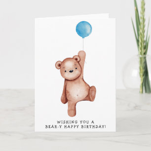 Happy Birthday Cute Animal Kaart