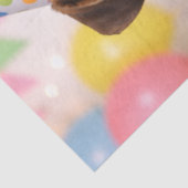 Happy Birthday Cute Boxer Dog Tissuepapier (Detail)