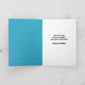 Happy Birthday Cute Can in Stropdas Feestdagen Kaart (Binnen)