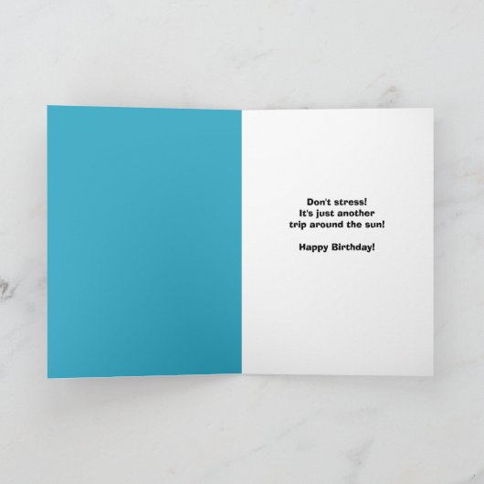 Happy Birthday Cute Can in Stropdas Feestdagen Kaart (Binnen)