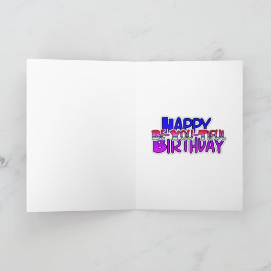 Happy Birthday | Cute curls Pop Art Kaart (Binnen)