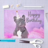 Happy Birthday Cute Funny French Bulldog Tissuepapier (Craft)