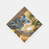 Happy Birthday Cute Koala Beer Servet (Hoek)