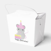 Happy Birthday Cute Party Mouse Bedankdoosjes (Achterkant)