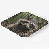 Happy Birthday Cute Raccoon Papieren Bordje (Gebogen)