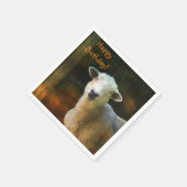 Happy Birthday Cute Sheep Servet (Hoek)