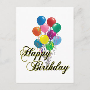 Happy Birthday - D4 Briefkaart