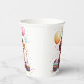 Happy Birthday Dachshund Dog  Papieren Bekers (Rechts)