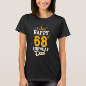 Happy Birthday Dad 68 Years Old Birthday 68th Dad T-shirt (Voorkant)