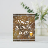 Happy Birthday DAD Briefkaart (Staand voorkant)