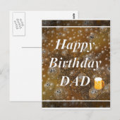 Happy Birthday DAD Briefkaart (Voorkant / Achterkant)