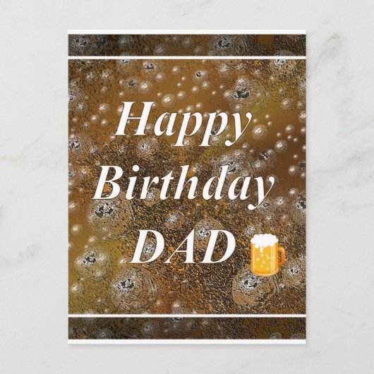 Happy Birthday DAD Briefkaart (Voorkant)