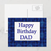 Happy Birthday DAD Briefkaart (Voorkant / Achterkant)