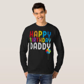 Happy Birthday Dad Cute Toddler Dad's Birthday G T-shirt (Voorkant volledig)