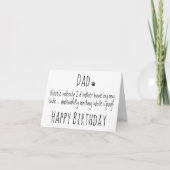 Happy Birthday Dad Funny Dog Humor - Dog Dad Card Kaart (Voorkant)