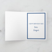 Happy Birthday Dad Funny Dog Worlds Beste Hond Pap Kaart (Binnen)