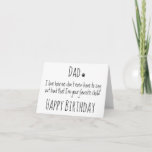 Happy Birthday Dad Funny Humor Dog Dad Birthday Kaart<br><div class="desc">Verrassend dat de Dog Pap voor zijn verjaardag is of voor elke gelegenheid met deze super schattige hondenkaart. Papa ... Ik hou ervan dat we niet eens luid hoeven te zeggen dat ik je favoriete kind ben. Maakt een perfecte kaart van de hond! Personaliseer met de naam van de hond....</div>