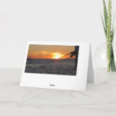 Happy Birthday Dad, Gevist bij Sunset Kaart (Achterkant)