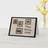 Happy Birthday DAD Kaart (Gele Bloem)