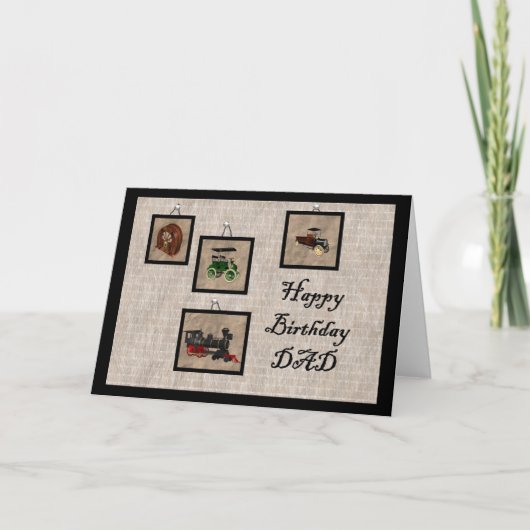 Happy Birthday DAD Kaart (Voorkant)