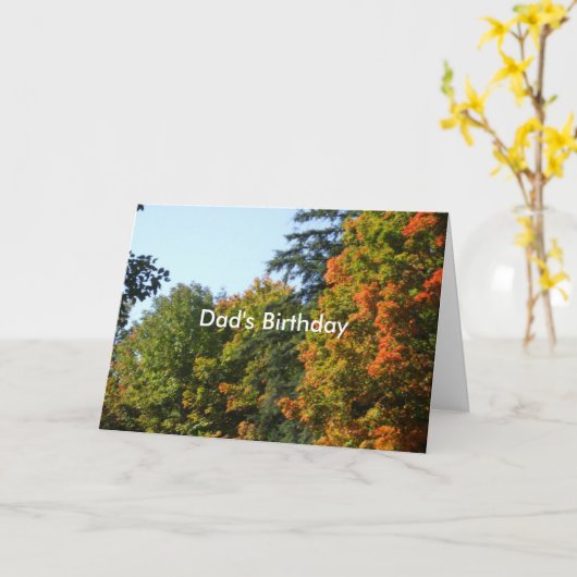Happy Birthday Dad Kaart (Gele Bloem)