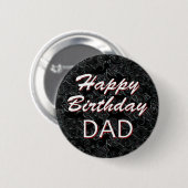 Happy Birthday DAD Ronde Button 5,7 Cm (Voorkant /achterkant)