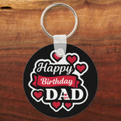 Happy birthday Dad Sleutelhanger (Achterkant)