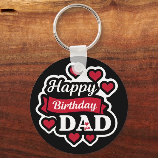Happy birthday Dad Sleutelhanger (Voorkant)