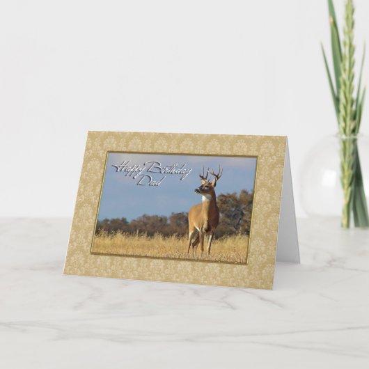 Happy Birthday Dad Wenskaart Kaart (Voorkant)