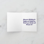 Happy Birthday Dad Wenskaart Kaart (Binnen)