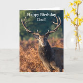 Happy Birthday Dad Wenskaart Kaart (Gele Bloem)