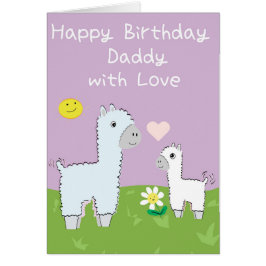 Happy Birthday Dad with Love - Birthday Card