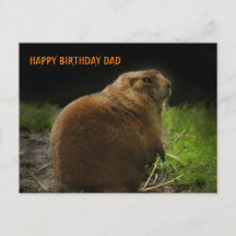 HAPPY BIRTHDAY DAD Woodchuck Groundhog Afbeelding
