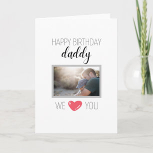 HAPPY BIRTHDAY DADDY-KAART PERSONALISEERDE FOTO KAART