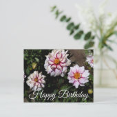 Happy Birthday Dahlia Edge of Joy #1 Briefkaart (Staand voorkant)