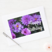 Happy Birthday Dahlia Lila en Petunia Stickers (Envelop)