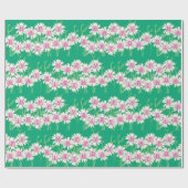 Happy Birthday Daisy Garden Design Cadeaupapier (Vlak)