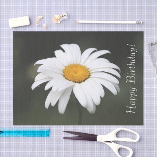 Happy Birthday Daisy Tissue Tissuepapier (Craft)