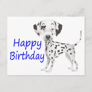 Happy Birthday Dalmatian Puppy Dog Briefkaart