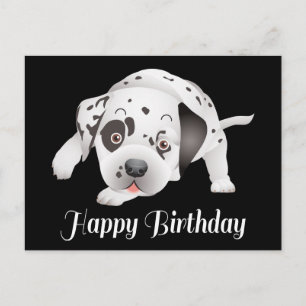 Happy Birthday Dalmatian Puppy Hondenliefhebber Briefkaart