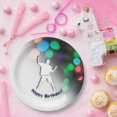 Happy Birthday Dance Party lichten Papieren Bordje (Feest)