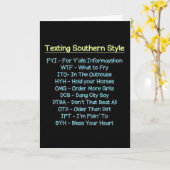 HAPPY BIRTHDAY DARLIN' SOUTHERN TEKSTSTIJL KAART (Gele Bloem)