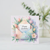 Happy birthday darling. Greeting card Feestdagenkaart (Staand voorkant)