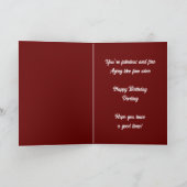 Happy Birthday Darling Kaart (Binnen)